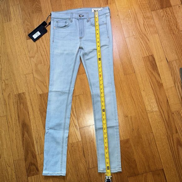 Rag & Bone Women's Dre Skinny Jeans Clean Chaseys Blue Light Mid Denim 27 NWT - Picture 7 of 16